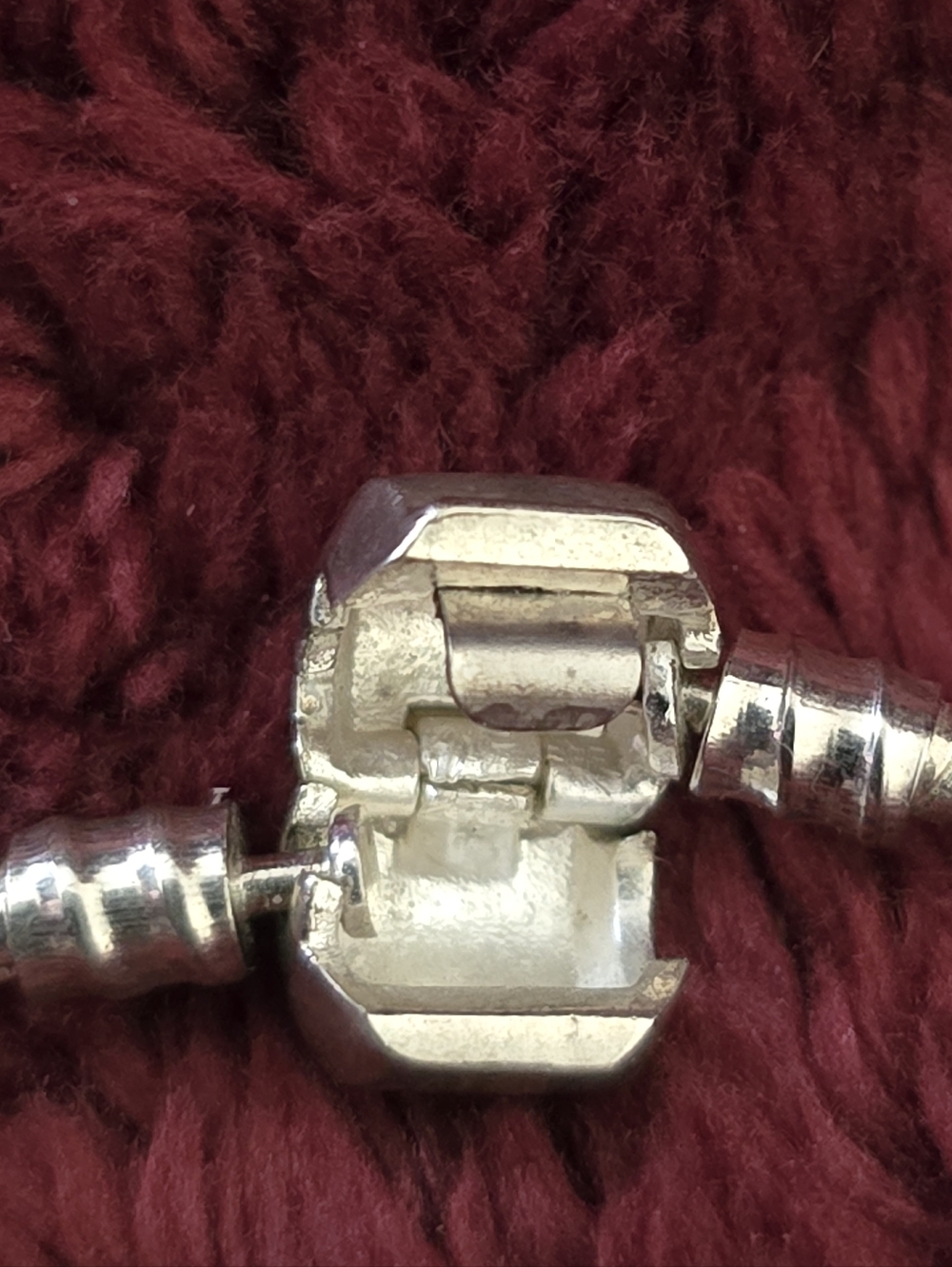 Silver and Black Charm Bracelet with Pavé Accents 8" EUC - Picture 10 of 11